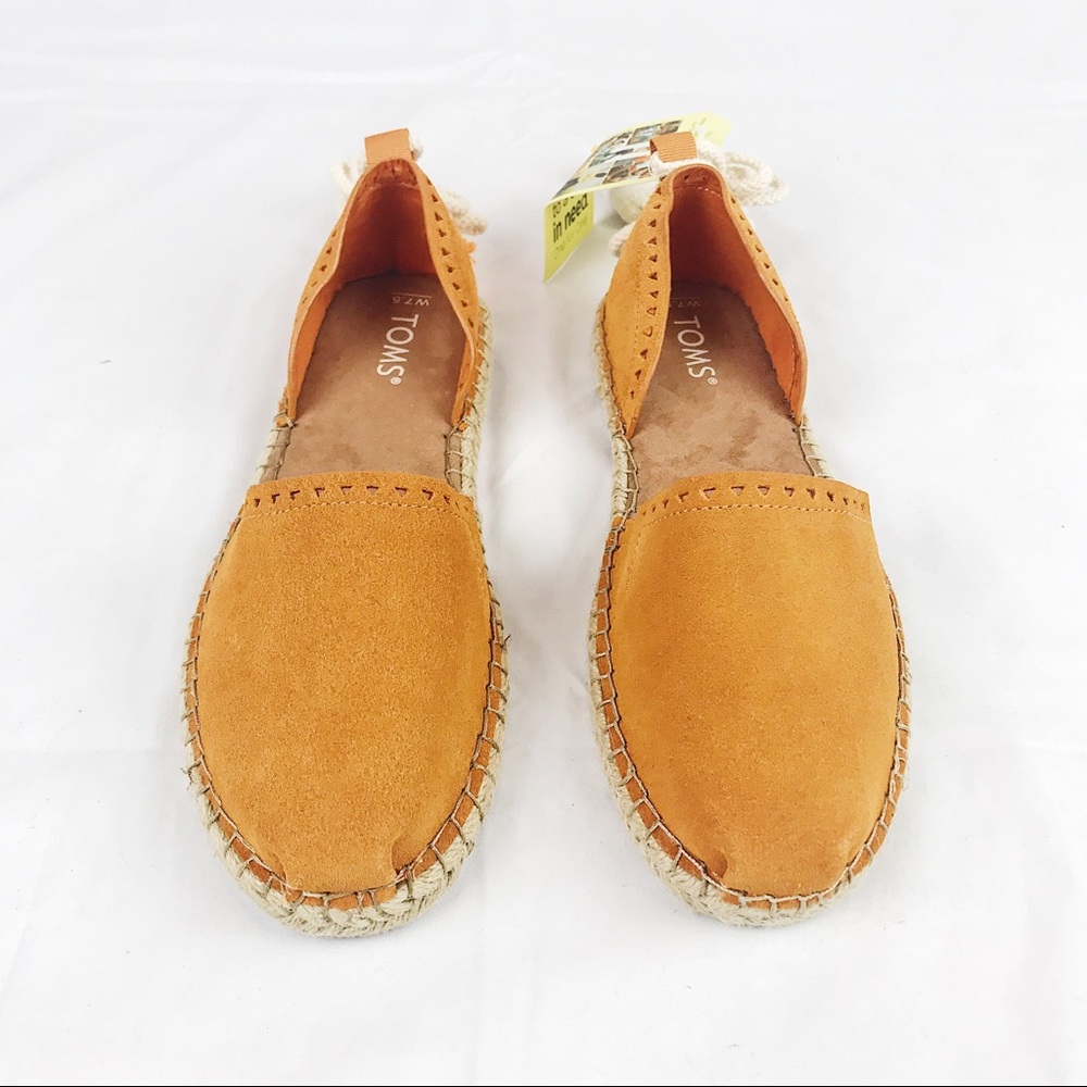 NWT Toms Katalina Saffron Suede Espadrilles - Picture 3 of 8